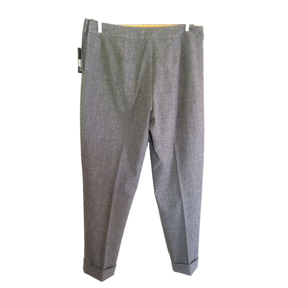 NIC+ZOE Womens Forever Flannel Cuffed Dress Pants Size 16 New with Tags - Picture 1 of 6